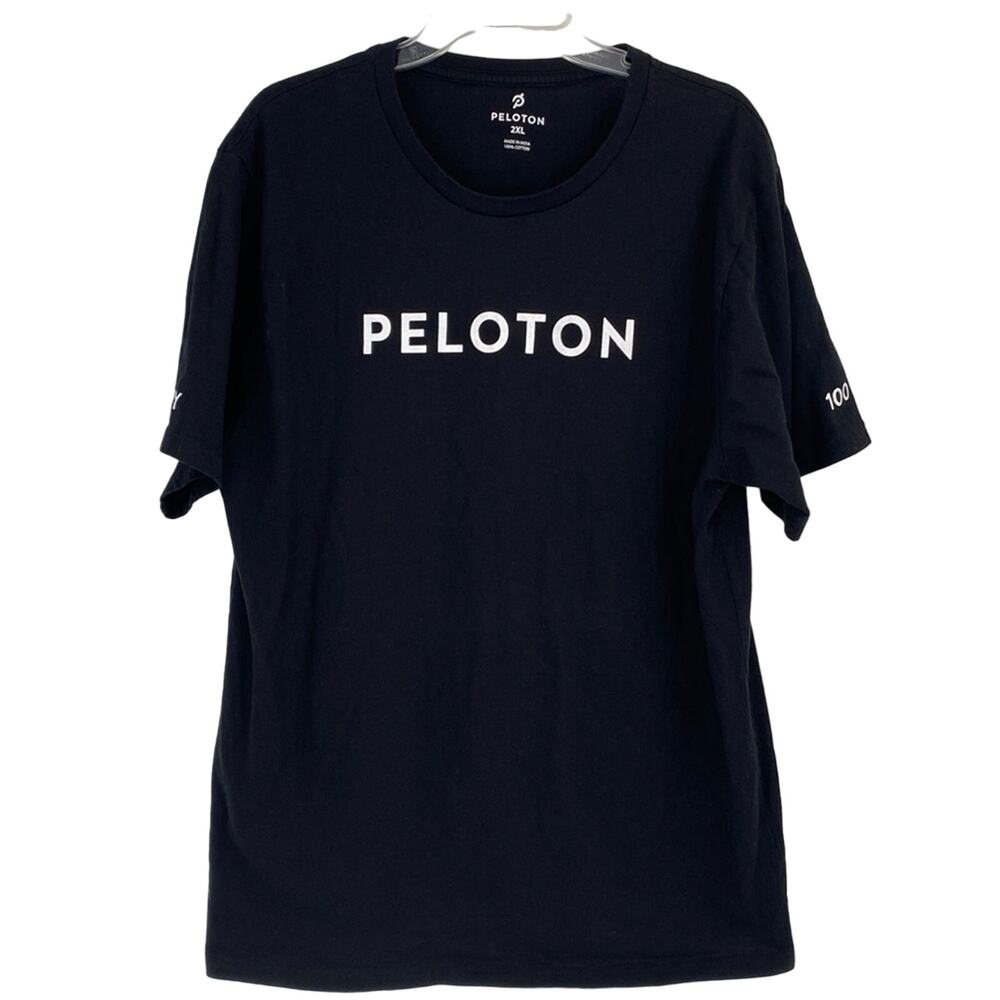 Peloton 100 Century Ride Black T-Shirt Size 2XL
